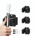 3PCS Broom and Mop Holder, Heavy Duty Garden Tool Organizer Rack Rake